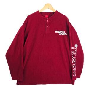 Makaveli Branded Henley‎ Sweatshirt Mens XXL Vintage Tupac Embroidered Pullover
